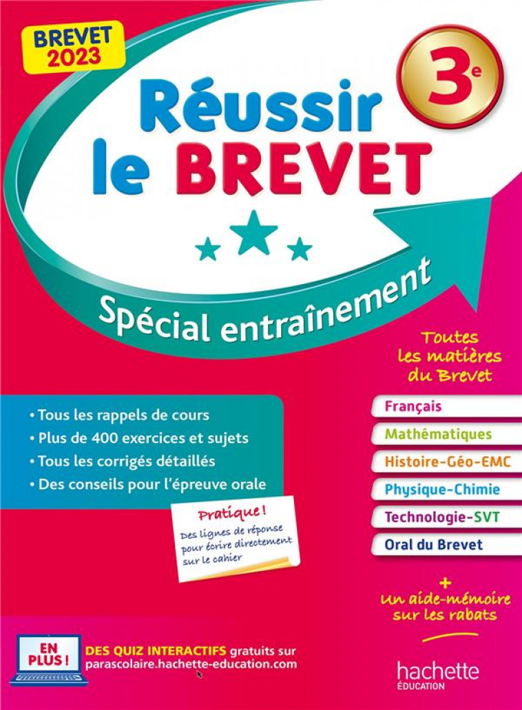 REUSSIR LE BREVET 2023 - LISLE/ROUSSEAU - HACHETTE