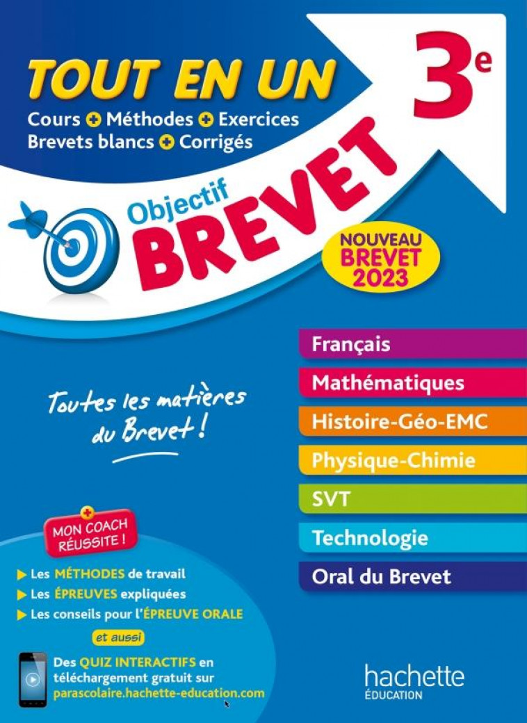 OBJECTIF BREVET TOUT-EN-UN 2023 - ROUSSEAU/LISLE - HACHETTE