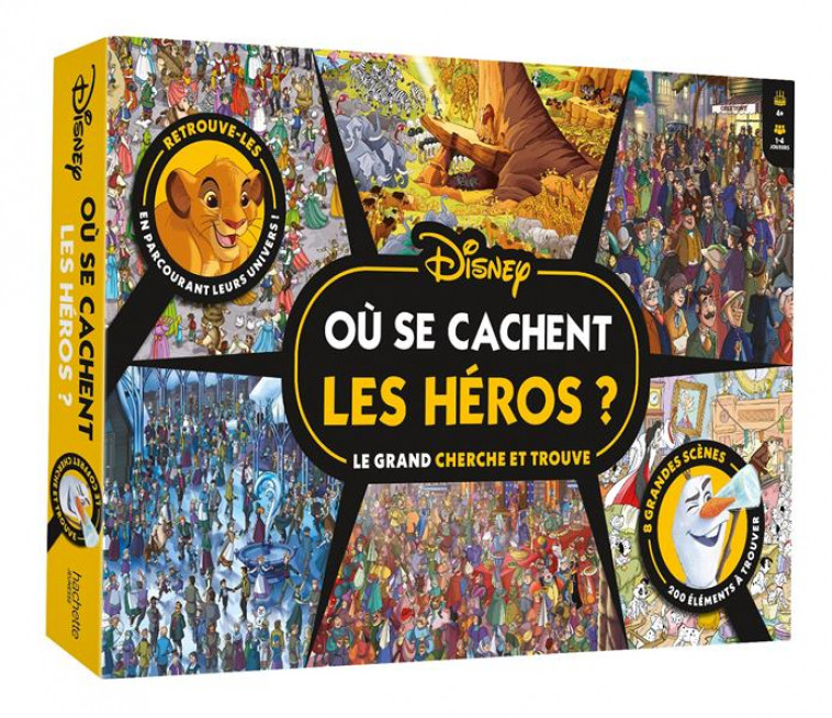 DISNEY - COFFRET DE JEU CHERCHE ET TROUVE - OU SE CACHENT LES HEROS DISNEY ? - XXX - NC