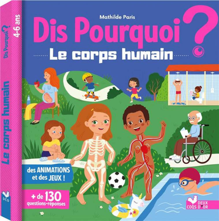 DIS POURQUOI LE CORPS HUMAIN - LIVRE AVEC ANIMATIONS - PARIS/COLLECTIF - HACHETTE