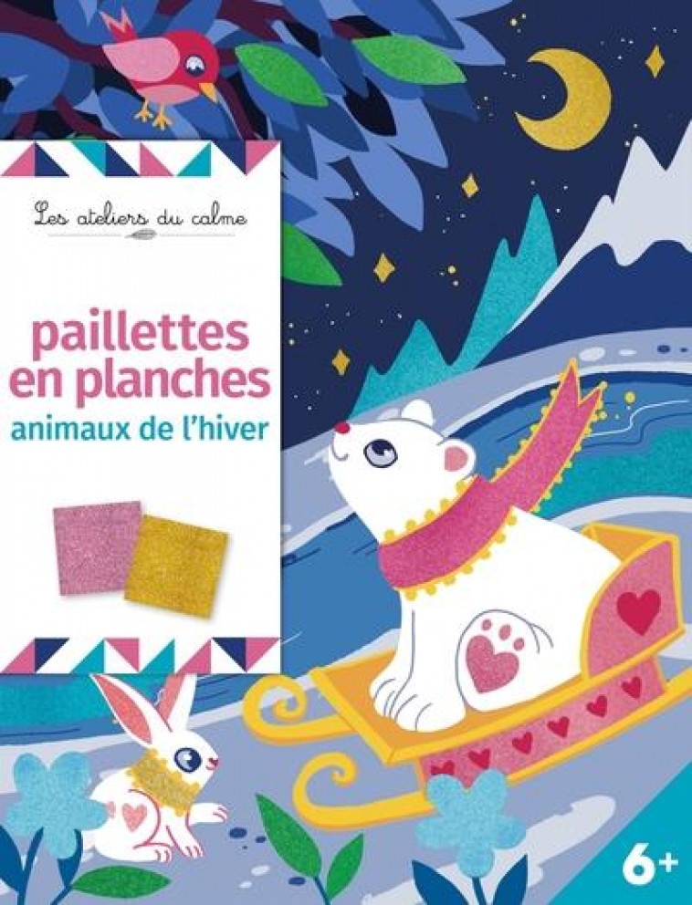 PAILLETTES EN PLANCHE - ANIMAUX DE L-HIVER - POCHETTE AVEC ACCESSOIRES - WEDEUX LESLIE - NC