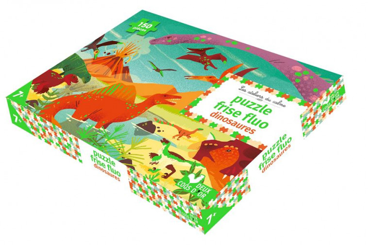 PUZZLE FRISE FLUO DINOSAURES - 150 PIECES - DUPONT CLEMENCE - NC