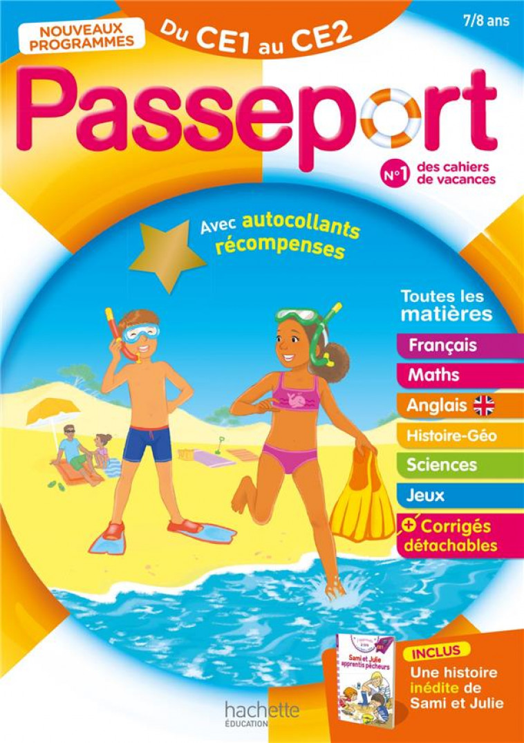 PASSEPORT - DU CE1 AU CE2 7/8 ANS - CAHIER DE VACANCES 2023 - BESSIERES/KNOWLES - HACHETTE