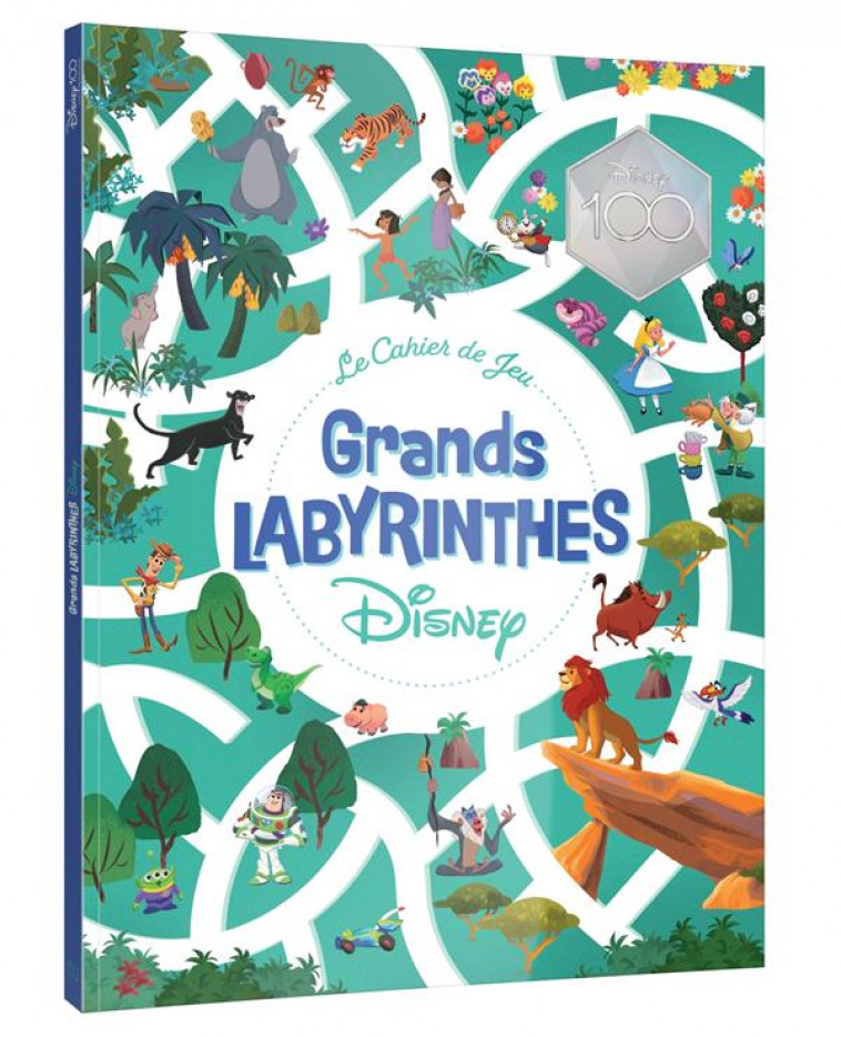 LES GRANDS LABYRINTHES DISNEY - HORS SERIE - CAHIER DE JEUX - 100 ANS DISNEY - XXX - HACHETTE