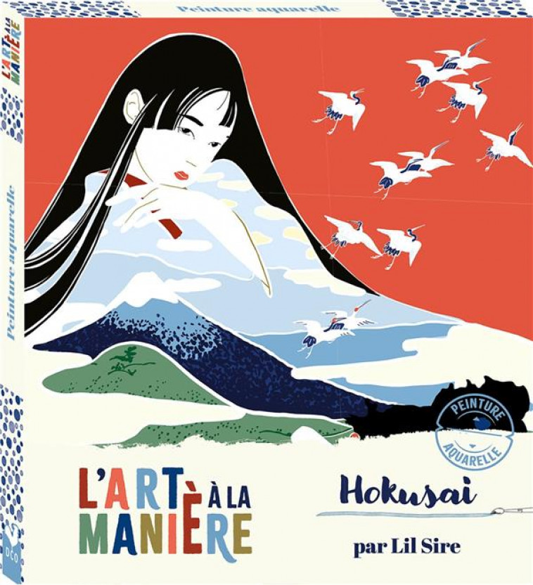 L-ART A LA MANIERE D-HOKUSAI - PEINTURE AQUARELLE - BOITE AVEC ACCESSOIRES - SIRE LIL - NC