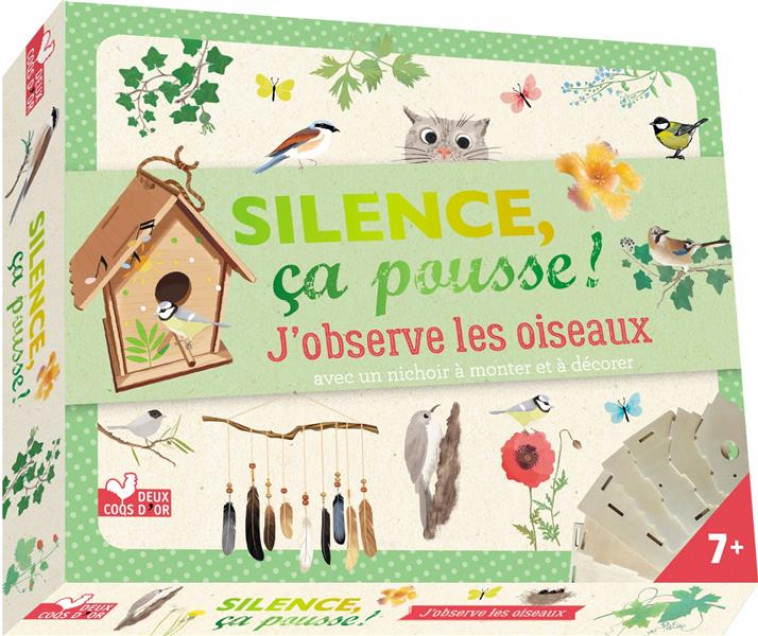 SILENCE CA POUSSE J-OBSERVE LES OISEAUX - COFFRETS AVEC ACCESSOIRES - COLLECTIF - HACHETTE