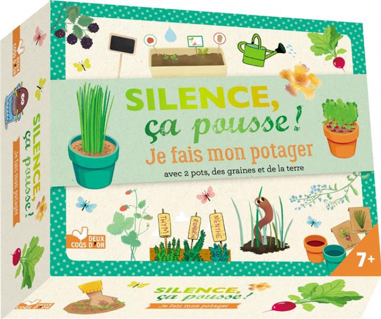 SILENCE CA POUSSE JE FAIS MON POTAGER - COFFRET AVEC ACCESSOIRES - COLLECTIF - HACHETTE