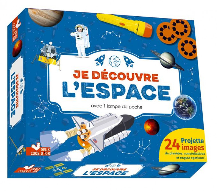 JE DECOUVRE L-ESPACE - COFFRET AVEC LAMPE - COLLECTIF - HACHETTE