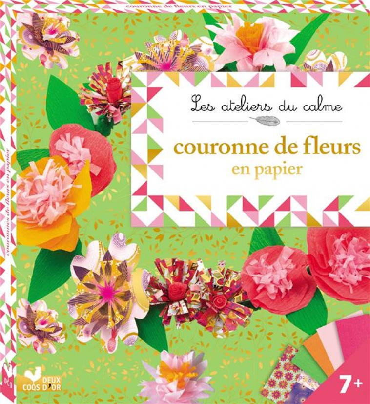 COURONNES DE FLEURS EN PAPIER - BOITE AVEC ACCESSOIRES - THIBOULT KARINE - HACHETTE