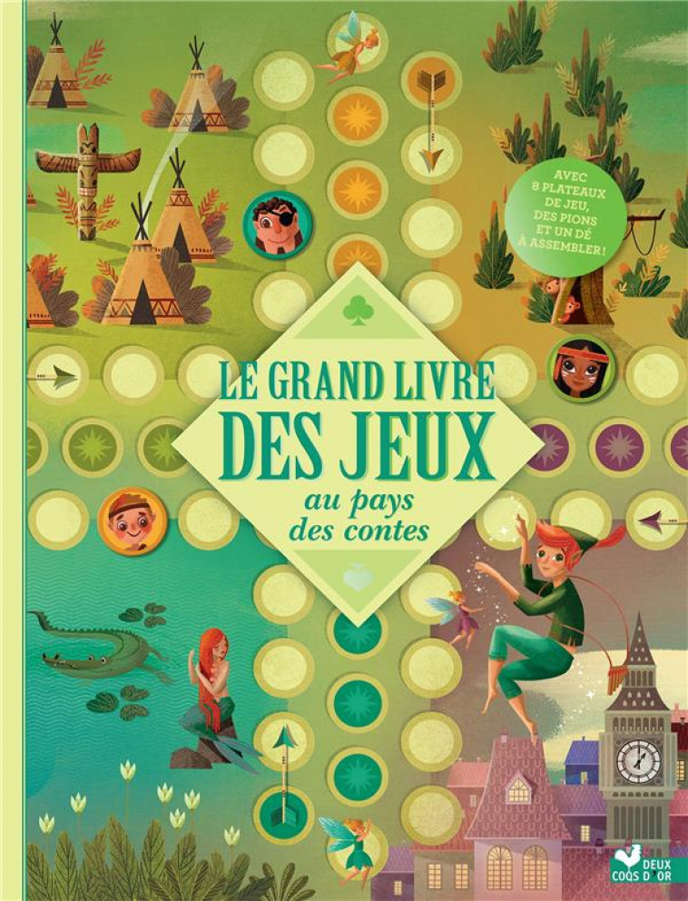 LE GRAND LIVRE DES JEUX CONTES - LIVRE AVEC PLATEAUX ET PIONS - LANG ANNA - HACHETTE