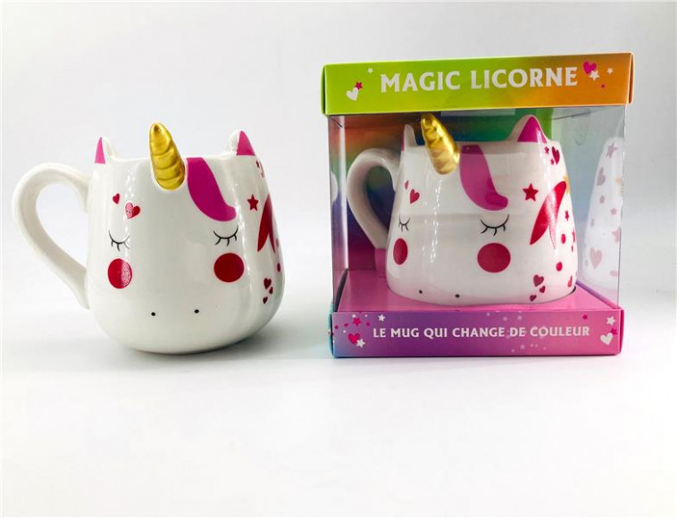 COFFRET MUG MAGIC LICORNE NOUVELLE EDITION - LE MUG QUI CHANGE DE COULEUR - COLLECTIF - HACHETTE