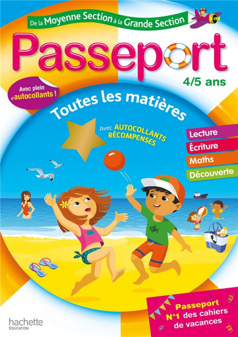 PASSEPORT - DE LA MOYENNE A LA GRANDE SECTION - CAHIER DE VACANCES 2022 - POURE/EXBRAYAT - HACHETTE