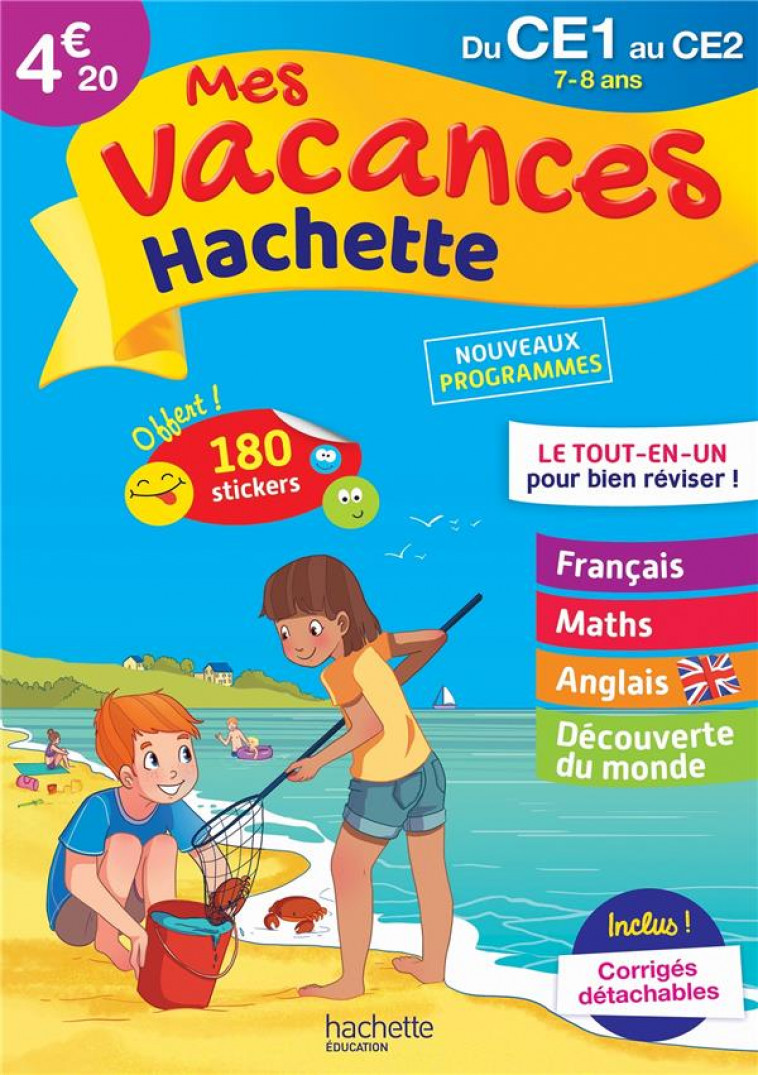 MES VACANCES HACHETTE - DU CE1 AU CE2 - CAHIER DE VACANCES 2022 - PIQUET/ROCARD - HACHETTE