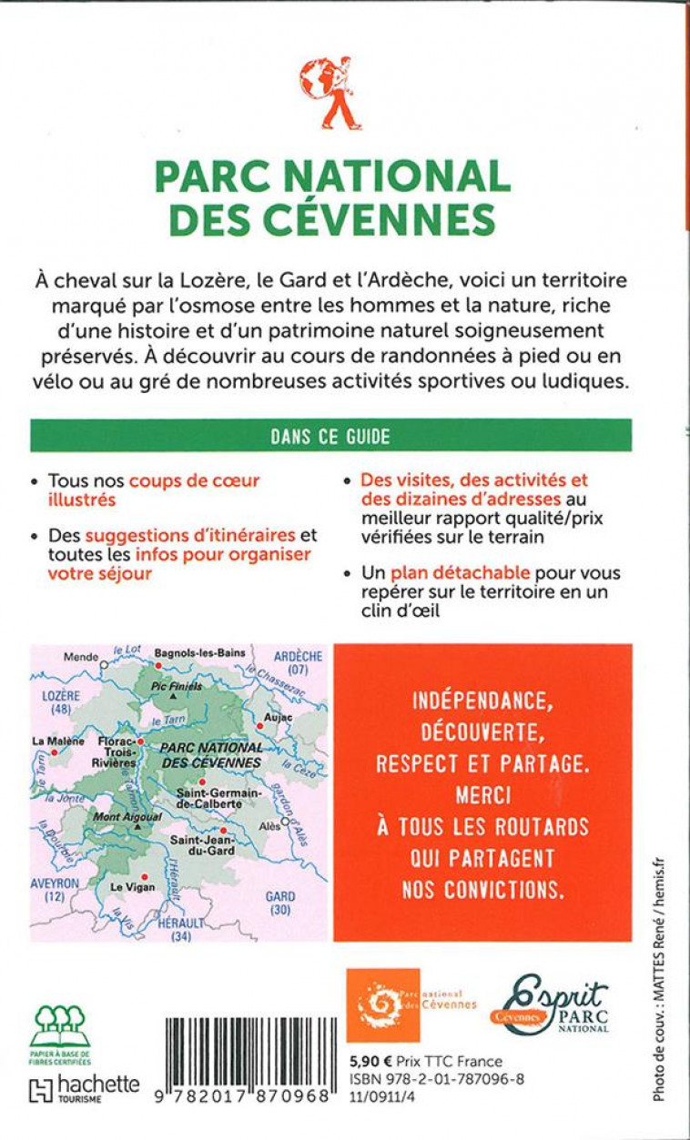 GUIDE DU ROUTARD PARC DES CEVENNES - COLLECTF - HACHETTE