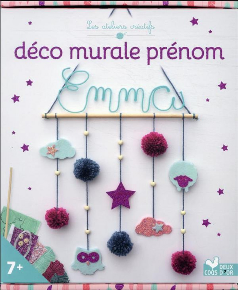 DECO MURALE PRENOM - COFFRET AVEC ACCESSOIRES - LA FEE MANUELLE - HACHETTE