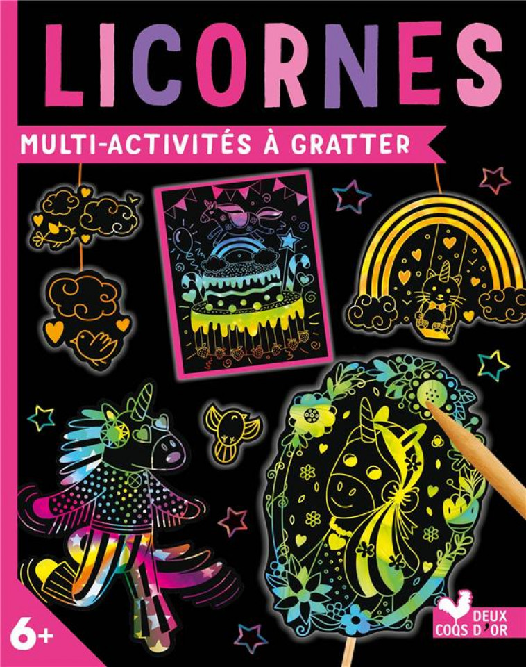 MULTI-ACTIVITES A GRATTER - LICORNES - HERASIMOVA OLENA - HACHETTE