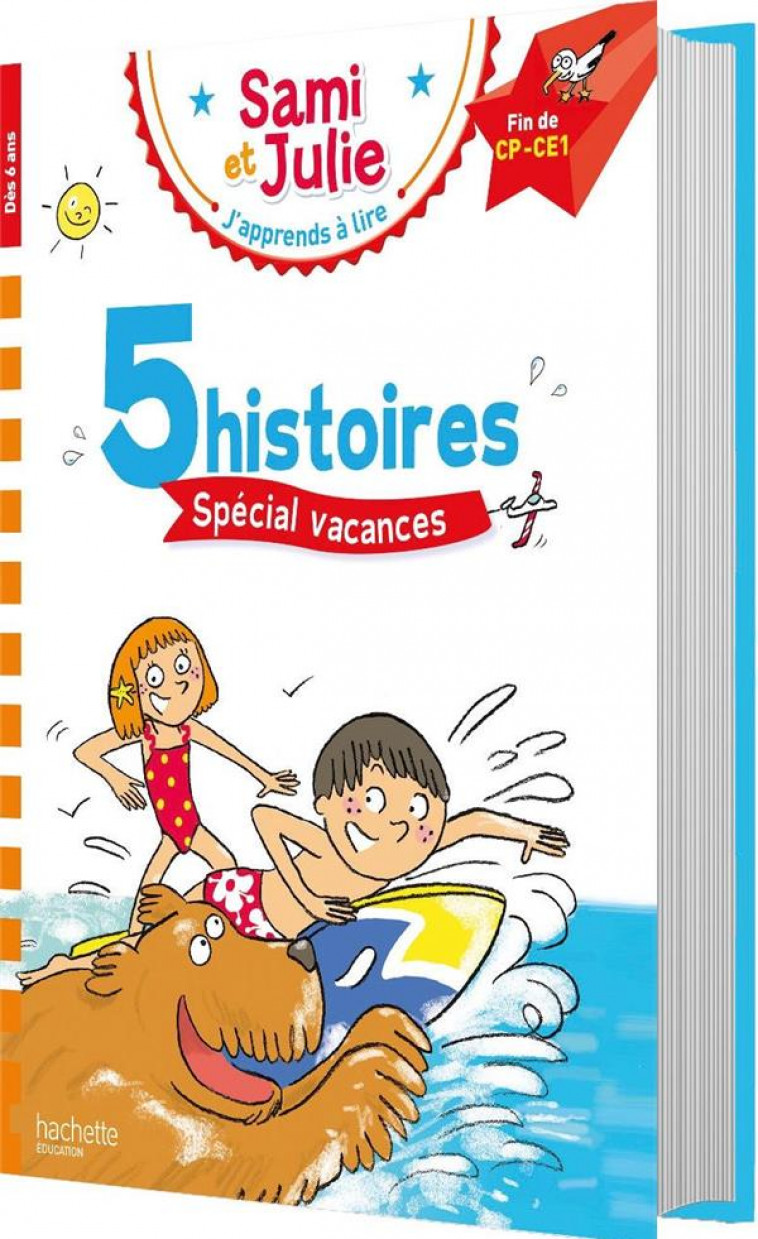 SAMI ET JULIE FIN CP-CE1 5 HISTOIRES SPECIAL VACANCES - BONTE/MASSONAUD - HACHETTE