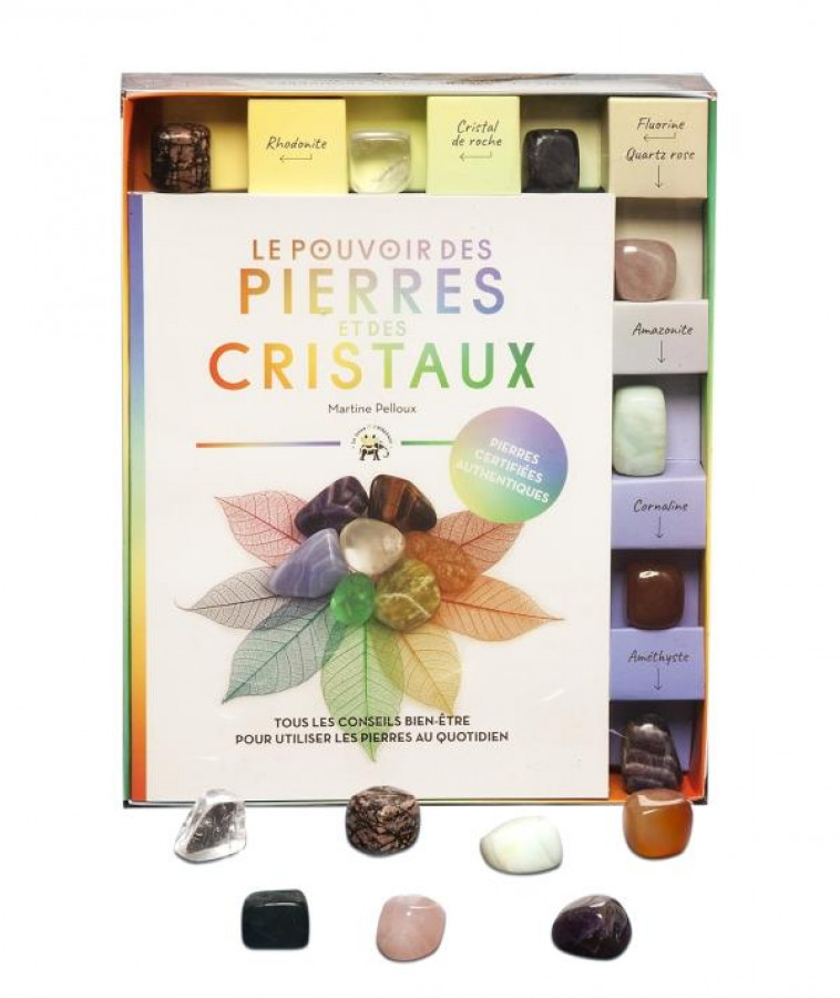 COFFRET LE POUVOIR DES PIERRES ET DES CRISTAUX NOUVELLE EDITION - TOUS LES CONSEILS BIEN-ETRE POUR U - PELLOUX MARTINE - HACHETTE