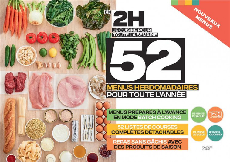 ORGANISEUR MENU EN 2H TOME 2 - NOUVEAUX MENUS - COLLECTIF - HACHETTE