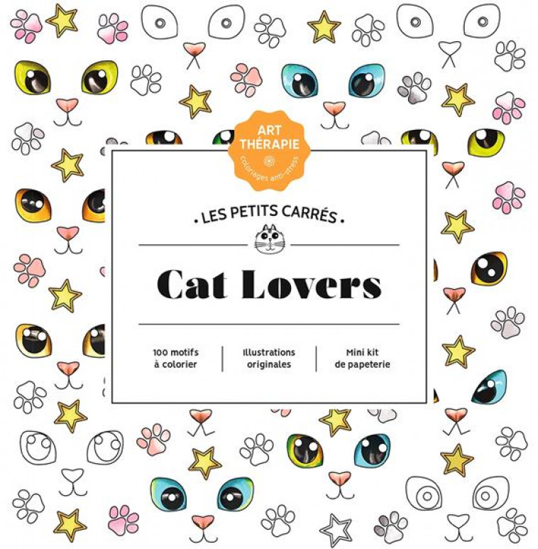 LES PETITS CARRES D-ART-THERAPIE CAT LOVERS - JUNIUS GAELLE - HACHETTE