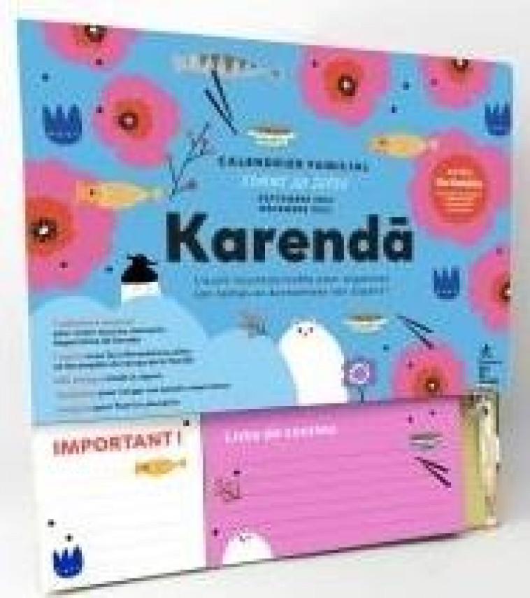 KARENDA - CALENDRIER FAMILIAL 2021-2022 COMME AU JAPON - COLLECTIF - NC