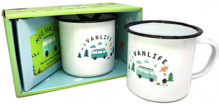 COFFRET MUG VAN LIFE - BISCUITS ET BOISSONS CHAUDES AU COIN DU FEU - XXX - HACHETTE