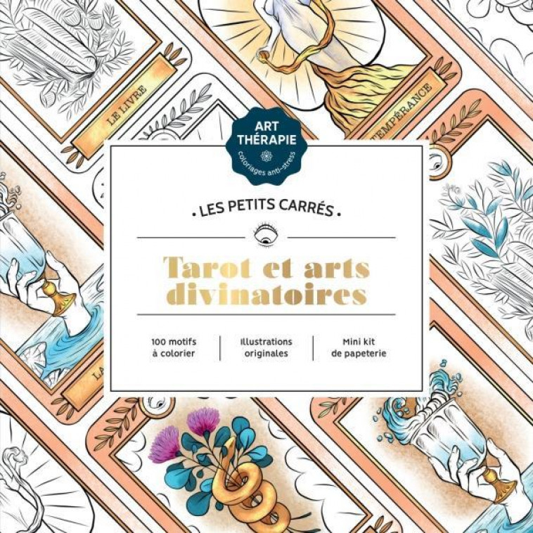 LES PETITS CARRES D-ART-THERAPIE TAROT ET ARTS DIVINATOIRES - SIVIGNON CAPUCINE - HACHETTE