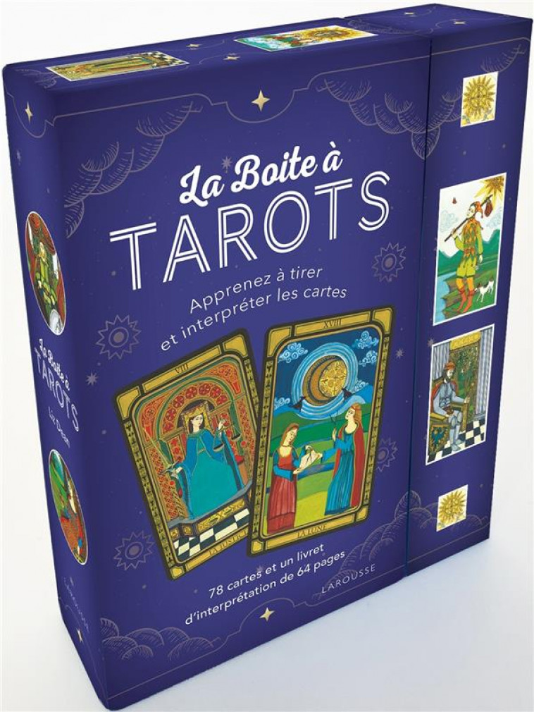 LA BOITE A TAROTS - APPRENEZ A TIRER ET INTERPRETER LES CARTES - DEAN LIZ - LAROUSSE