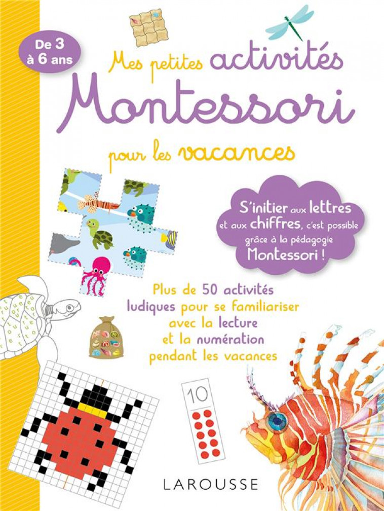 MES PETITES ACTIVITES MONTESSORI POUR LES VACANCES - URVOY DELPHINE - LAROUSSE