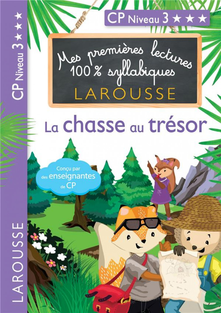 1ERES LECTURES 100% SYLLABIQUES - CHASSE AU TRESOR - HEFFNER/LEVALLOIS - LAROUSSE