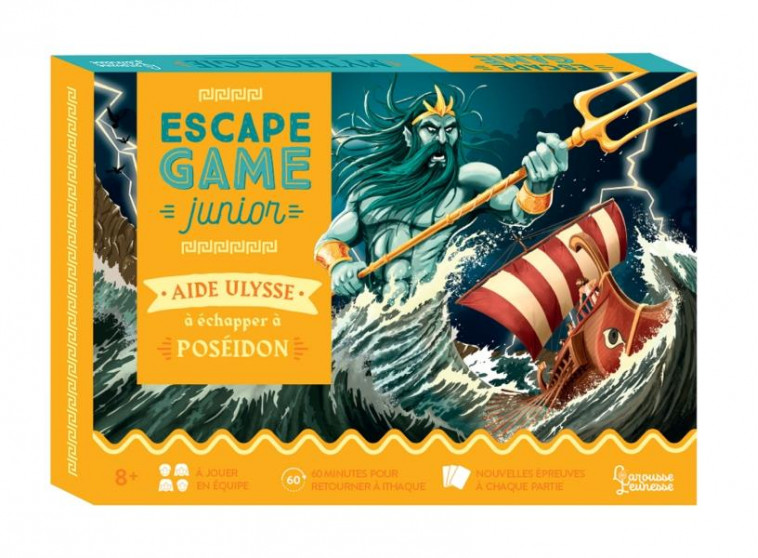 ESCAPE GAME JUNIOR - AIDE ULYSSE A ECHAPPER A POSEIDON - LEBRUN/AUDRAIN - NC