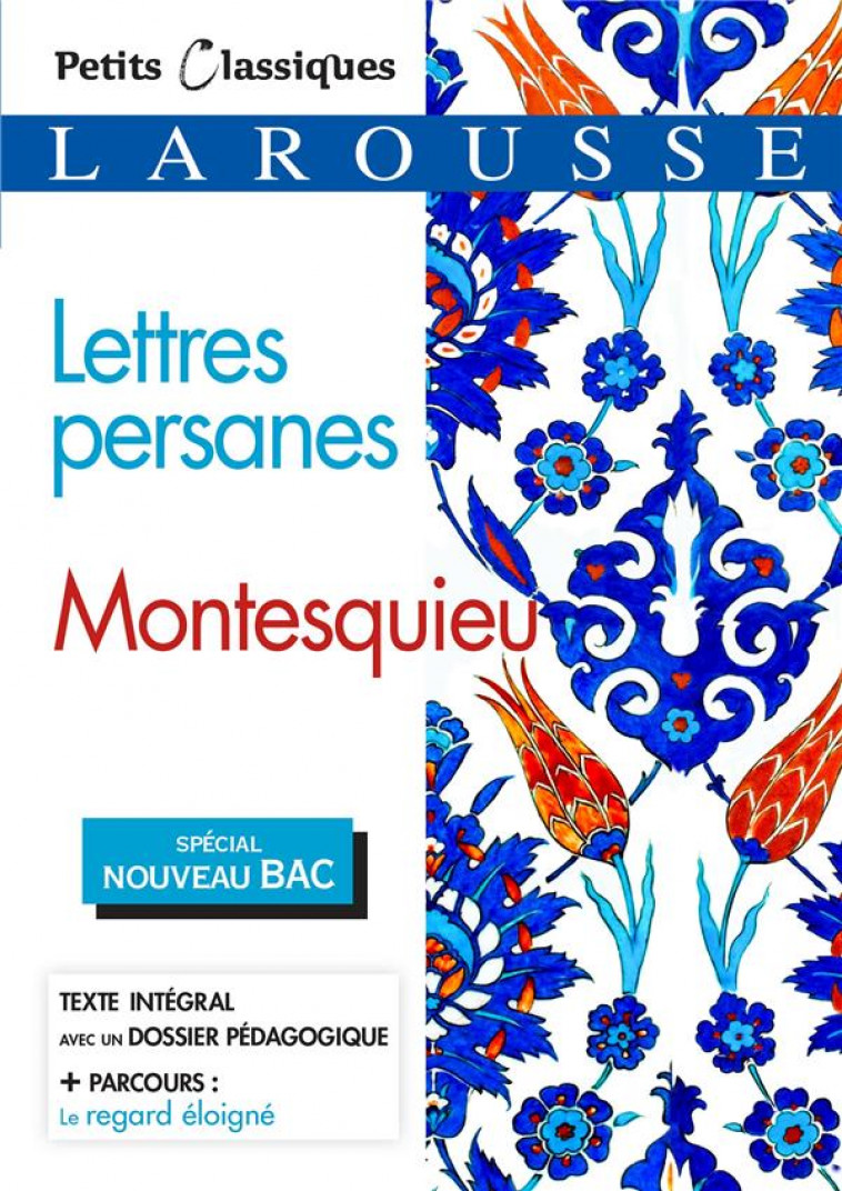 LETTRES PERSANES (SPECIAL BAC) - MONTESQUIEU - LAROUSSE