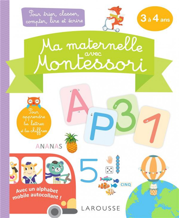 MA MATERNELLE AVEC MONTESSORI, 3-4 ANS - COLLECTIF - LAROUSSE