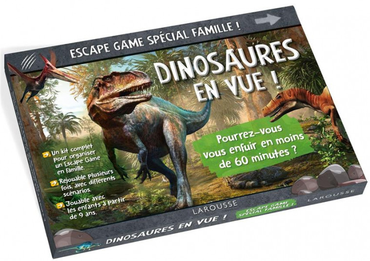 ESCAPE GAME SPECIAL FAMILLE DINOSAURES EN VUE - COLLECTIF - NC