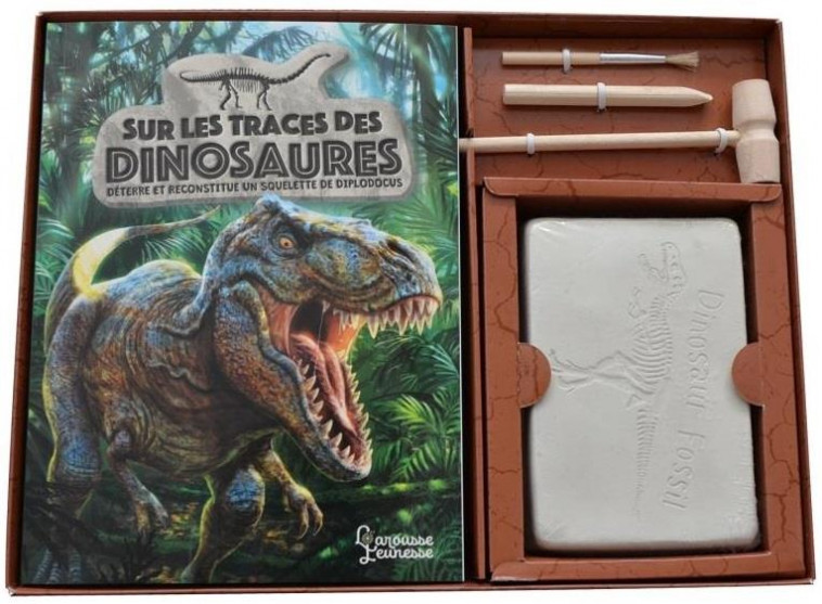 SUR LES TRACES DES DINOSAURES - OLIVAUX/DEL NEVO - LAROUSSE