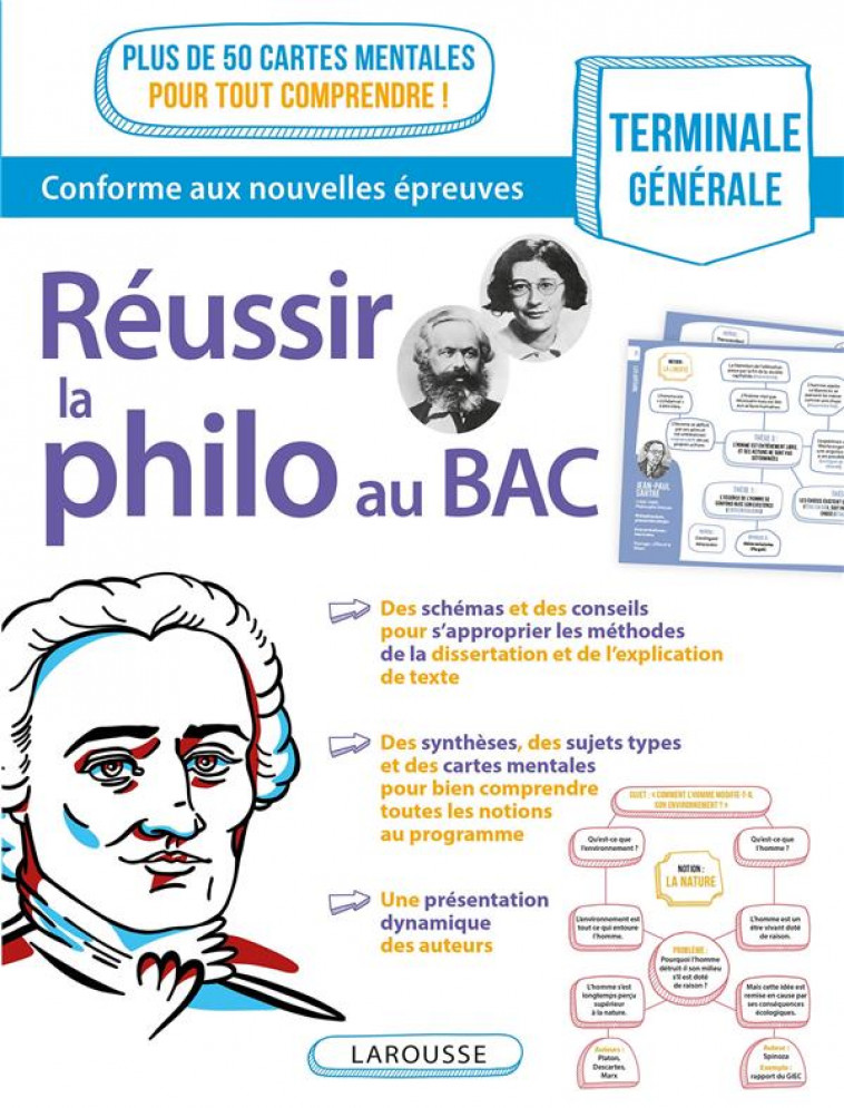 REUSSIR LA PHILO AU BAC - GUEZENGAR ARTHUR - LAROUSSE