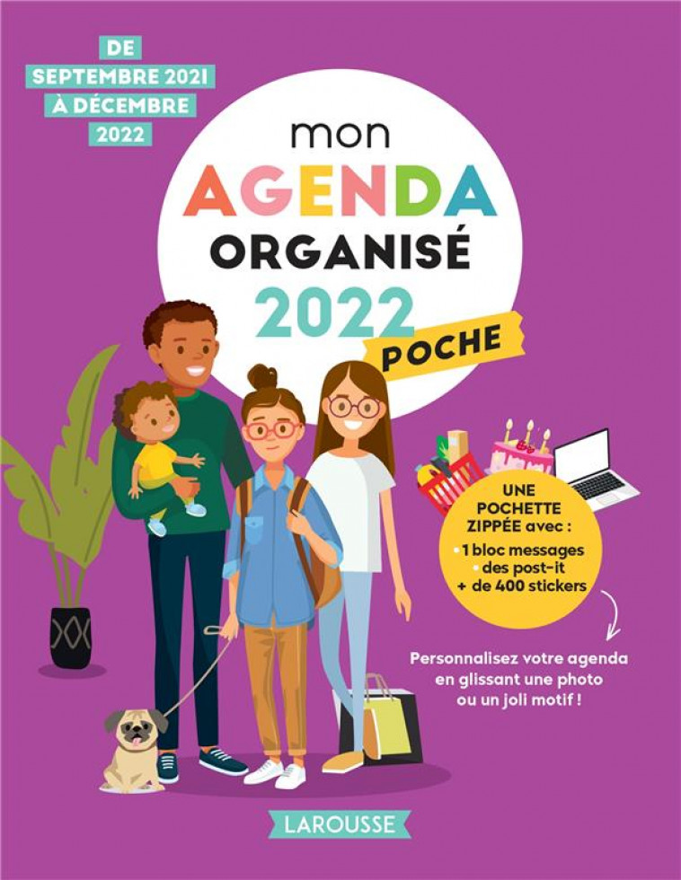 MON AGENDA ORGANISE POCHE 2022 - XXX - NC