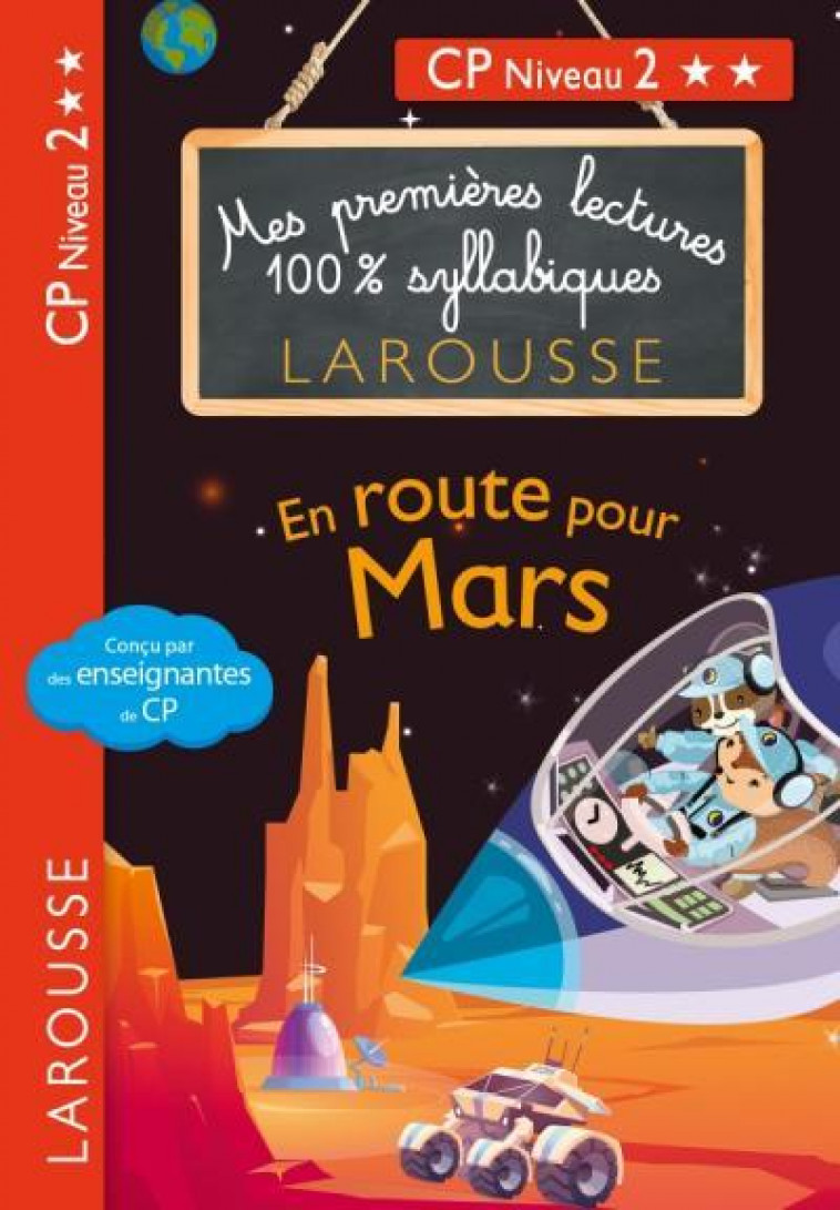 PREMIERES LECTURES SYLLABIQUES - EN ROUTE POUR MARS (NIVEAU 2) - LEVALLOIS/HEFFNER - LAROUSSE