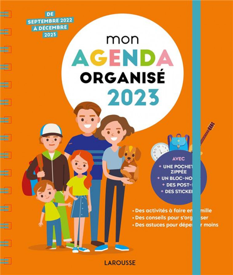 MON AGENDA FAMILLE ORGANISEE 2023 - XXX - NC