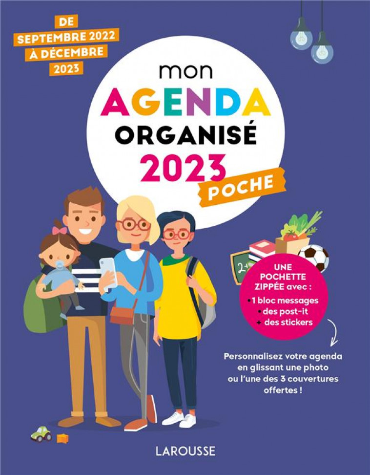 MON AGENDA FAMILLE ORGANISEE POCHE 2023 - XXX - NC