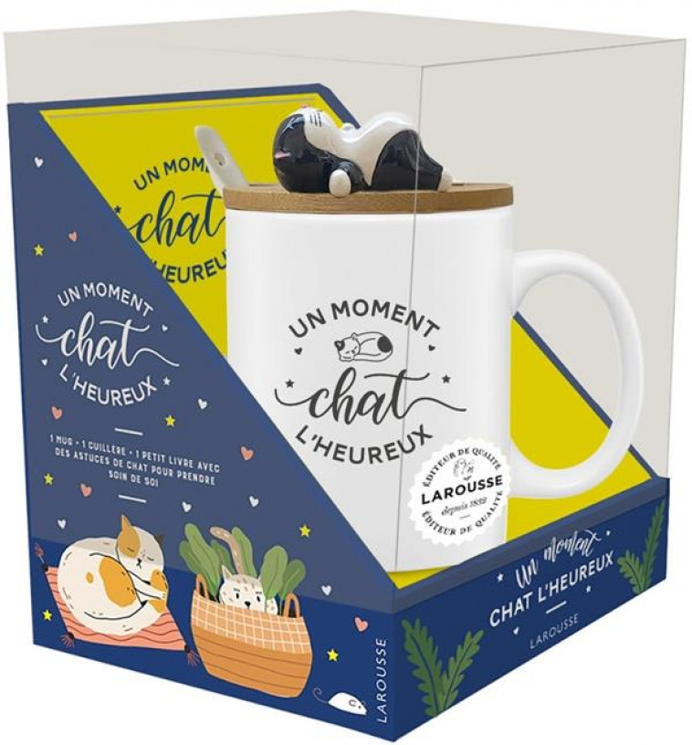 MUG UN MOMENT CHAT L-HEUREUX - XXX - LAROUSSE