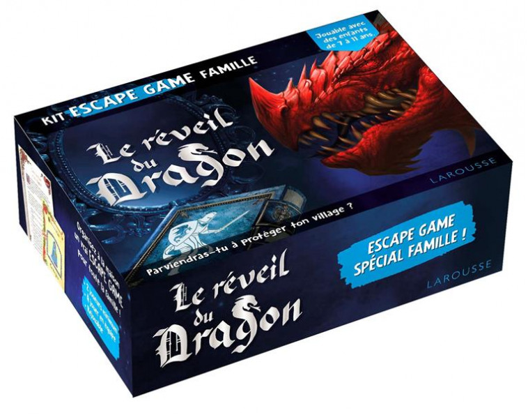 KIT ESCAPE GAME FAMILLE LE REVEIL DU DRAGON - COLLECTIF - LAROUSSE