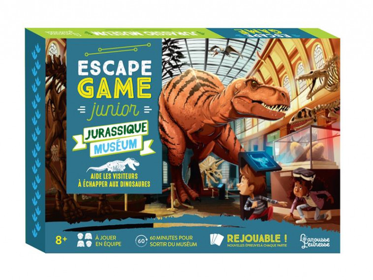 ESCAPE GAME JUNIOR - JURASSIQUE MUSEUM - LEBRUN/AUDRAIN - LAROUSSE