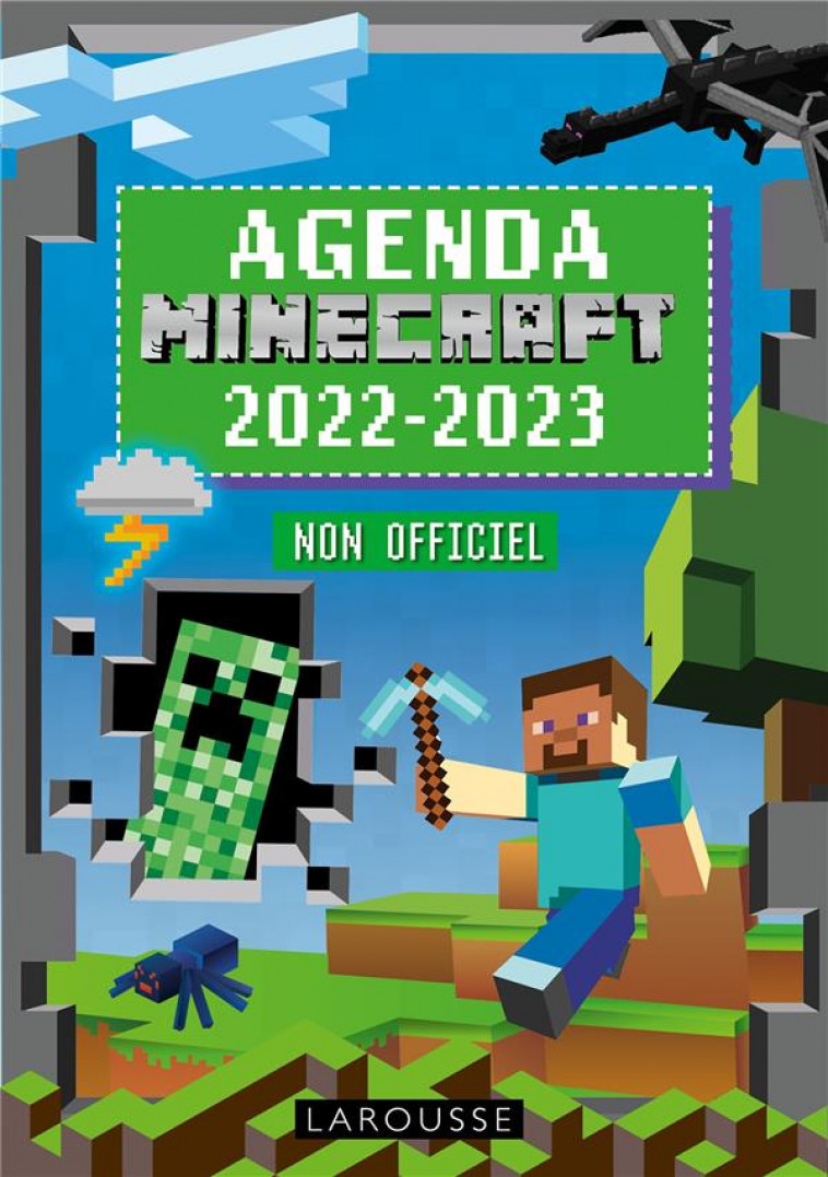 AGENDA SCOLAIRE MINECRAFT NON OFFICIEL  2022-2023 - COLLECTIF - NC