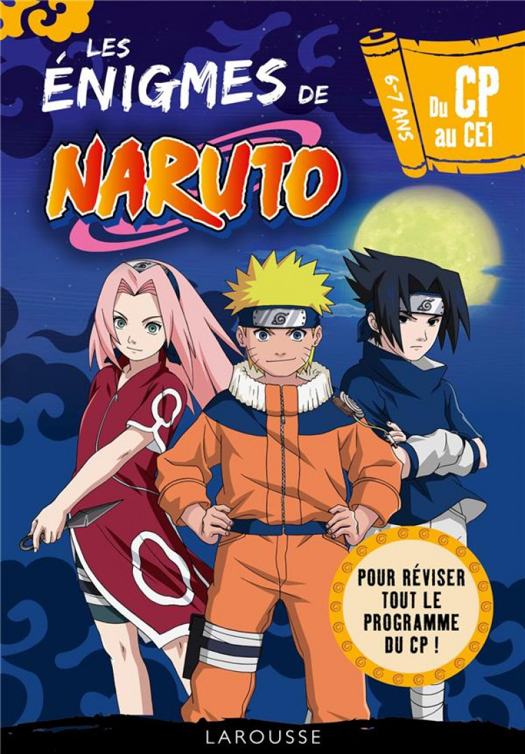 NARUTO - ENIGMES DU CP AU CE1 - LECELLIER FRANCOIS - LAROUSSE