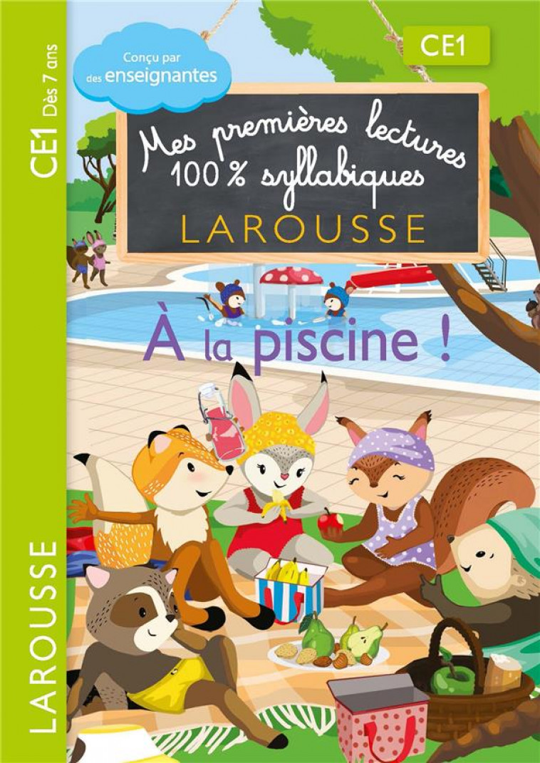 PREMIERES LECTURES SYLLABIQUES CE1 - A LA PISCINE - LEVALLOIS/STENMARK - LAROUSSE