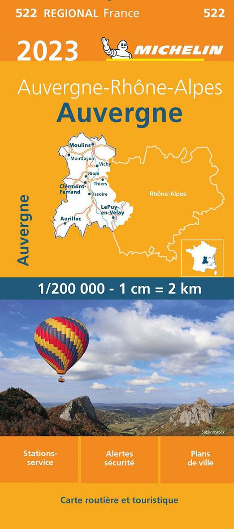 CARTE AUVERGNE 2023 MICHELIN - XXX - MICHELIN