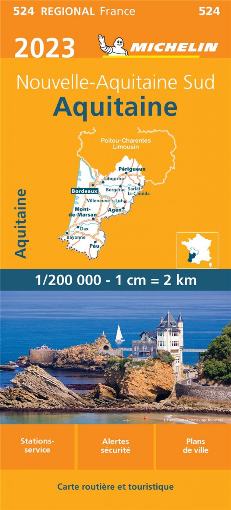 CARTE AQUITAINE 2023 MICHELIN - XXX - MICHELIN