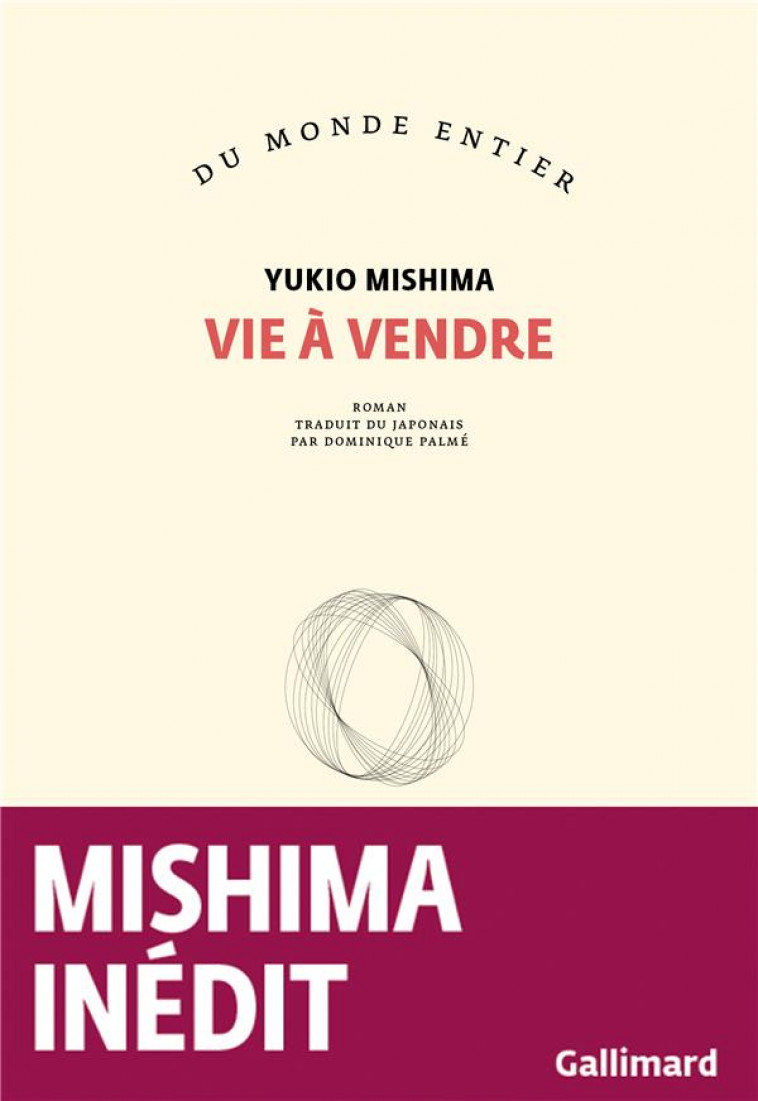 VIE A VENDRE - MISHIMA YUKIO - GALLIMARD