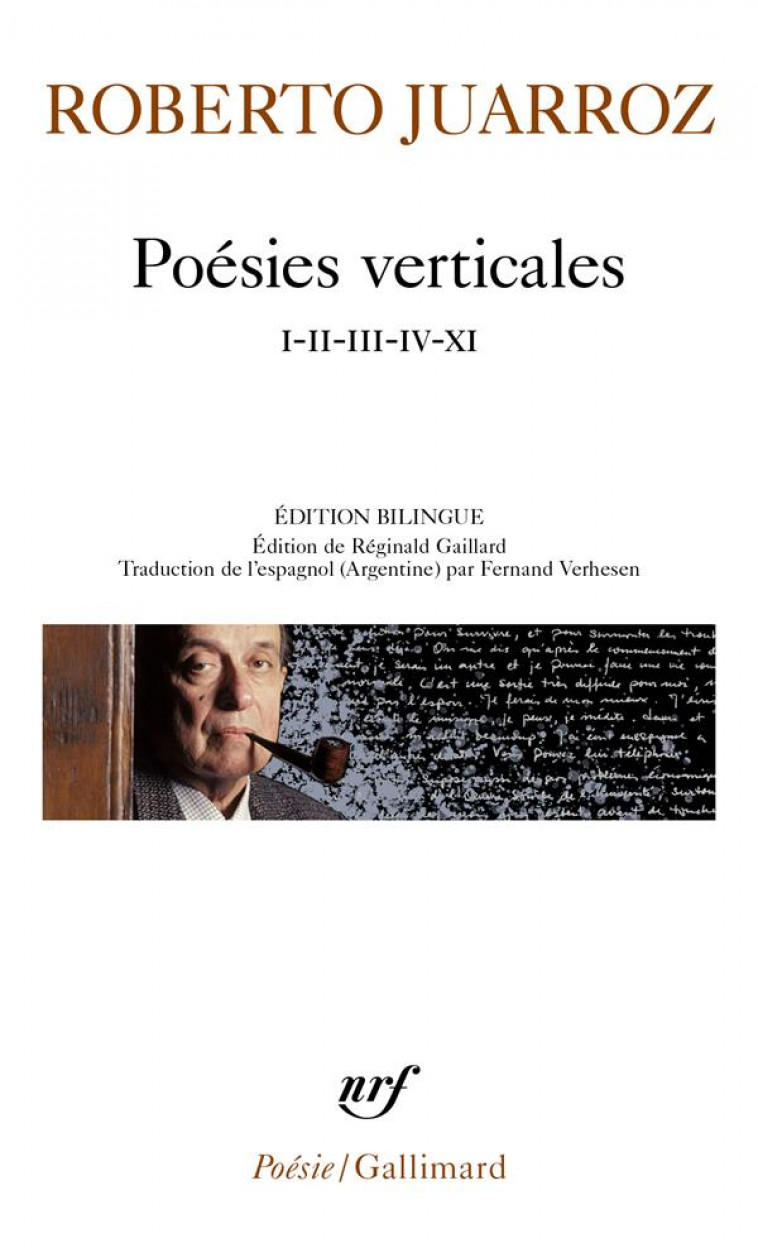 POESIES VERTICALES - I-II-III-IV-XI - JUARROZ ROBERTO - GALLIMARD